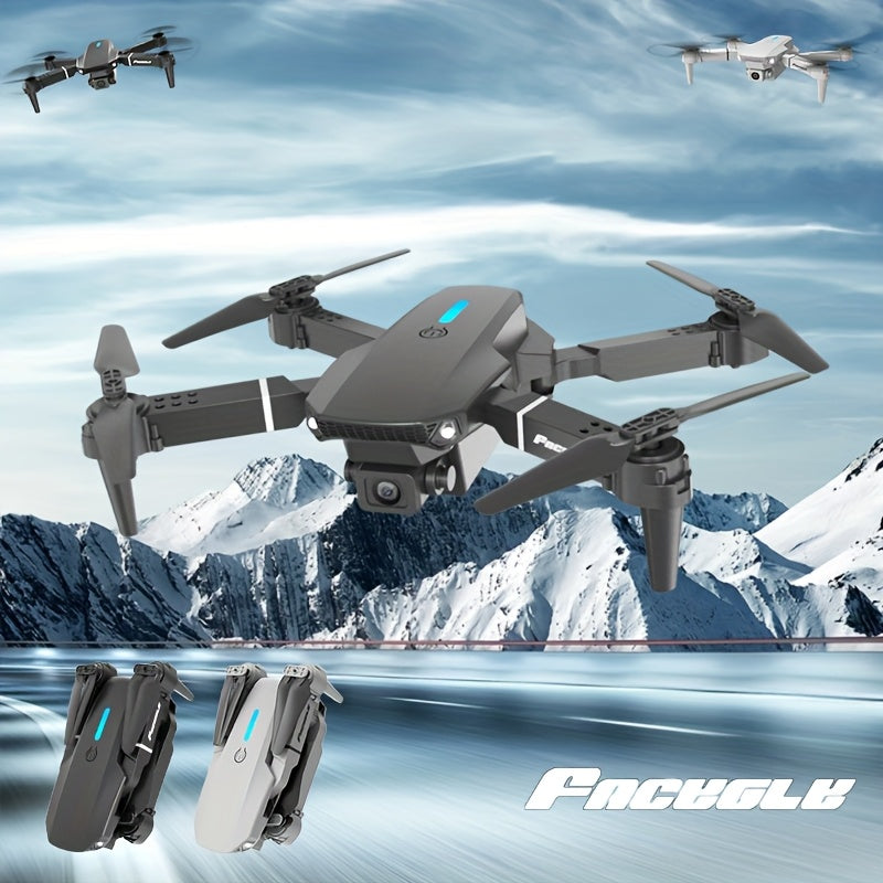 E88 Dual Camera Drone, Optical Flow Hovering, 480P Photography, Foldable, Compact and Portable, Ideal Gift for Beginners, Perfect Birthday or Christmas Present