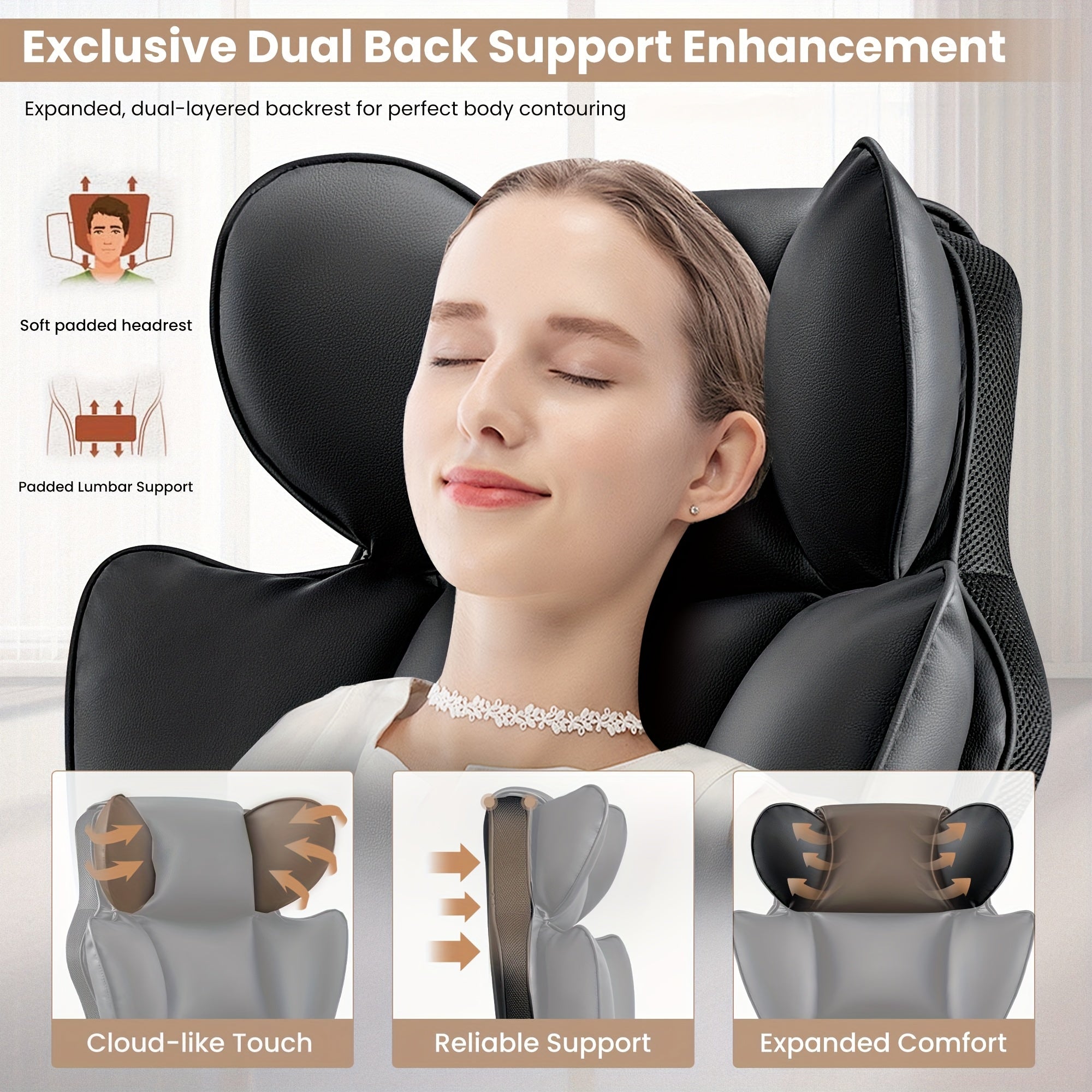 Big & Tall Executive Office Chair – Ergonomic Reclining Chair with Footrest, Lumbar Support & 360° Swivel Base