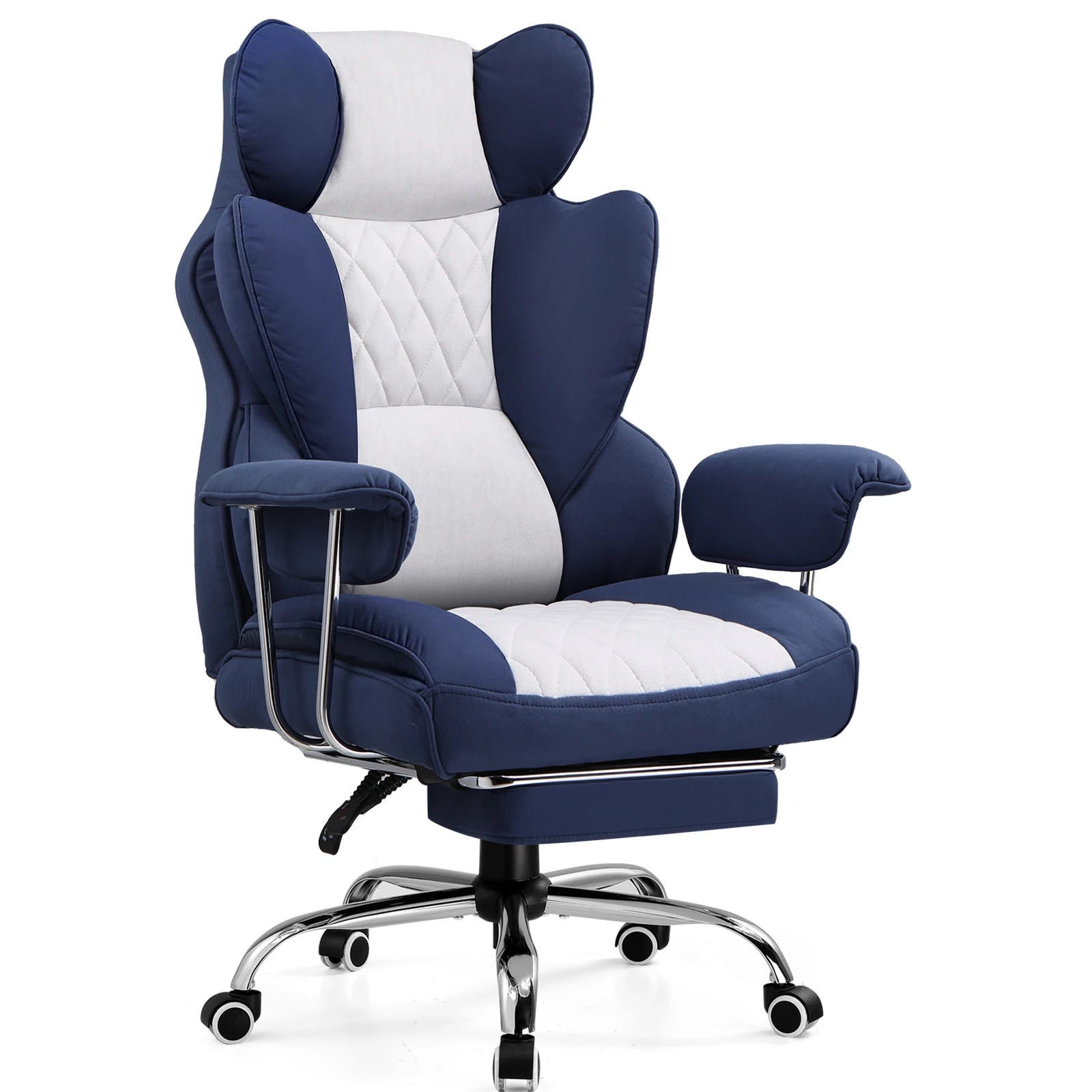 GTPLAYER Ergonomic Gaming Chair β Pocket Spring Lumbar Support, Wide Seat & Adjustable Footrest