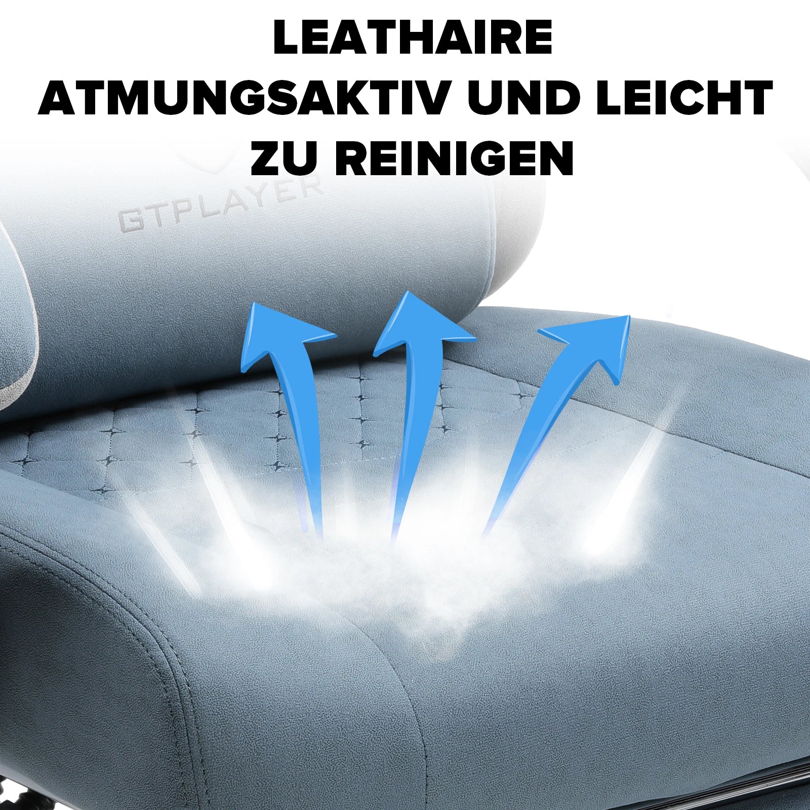 GTPLAYER Ergonomic Gaming Chair โ Pocket Spring Cushion, Linkage Armrests & Footrest for Office or Gaming