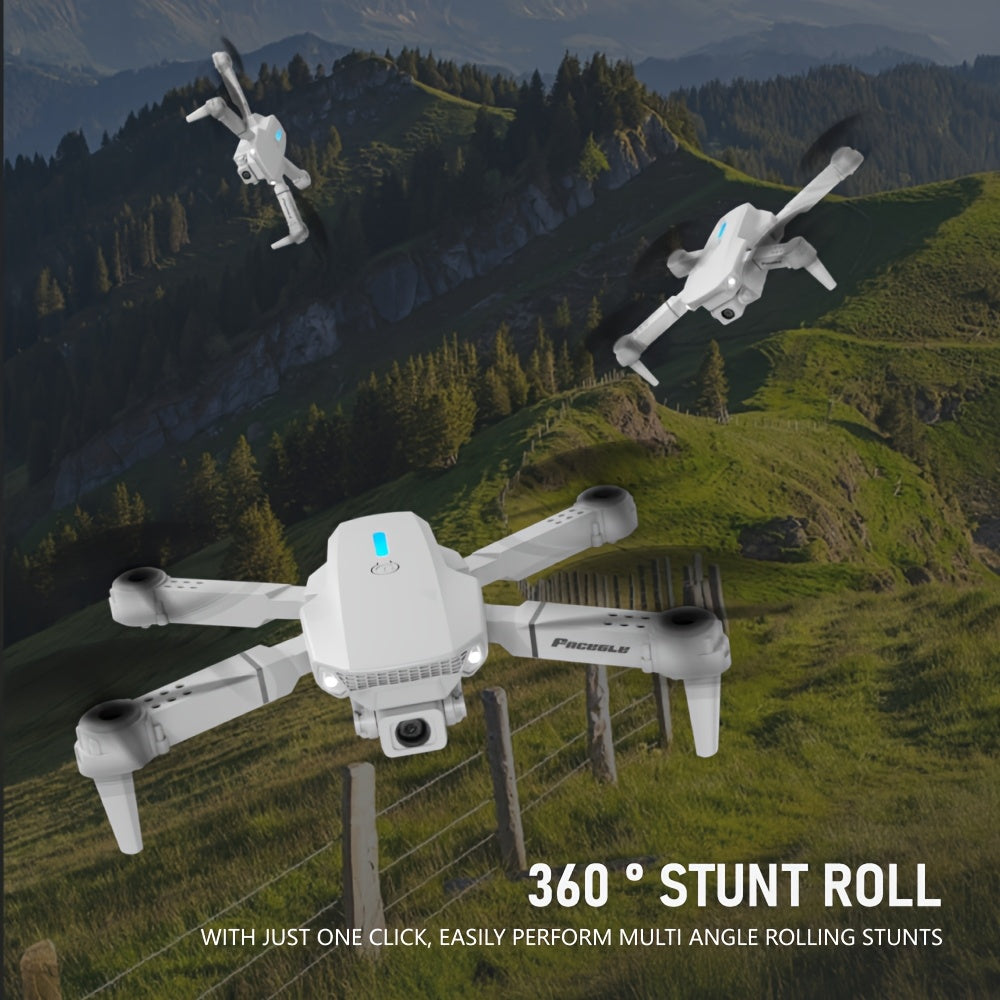 E88 Dual Camera Drone, Optical Flow Hovering, 480P Photography, Foldable, Compact and Portable, Ideal Gift for Beginners, Perfect Birthday or Christmas Present