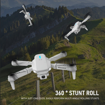 E88 Dual Camera Drone, Optical Flow Hovering, 480P Photography, Foldable, Compact and Portable, Ideal Gift for Beginners, Perfect Birthday or Christmas Present