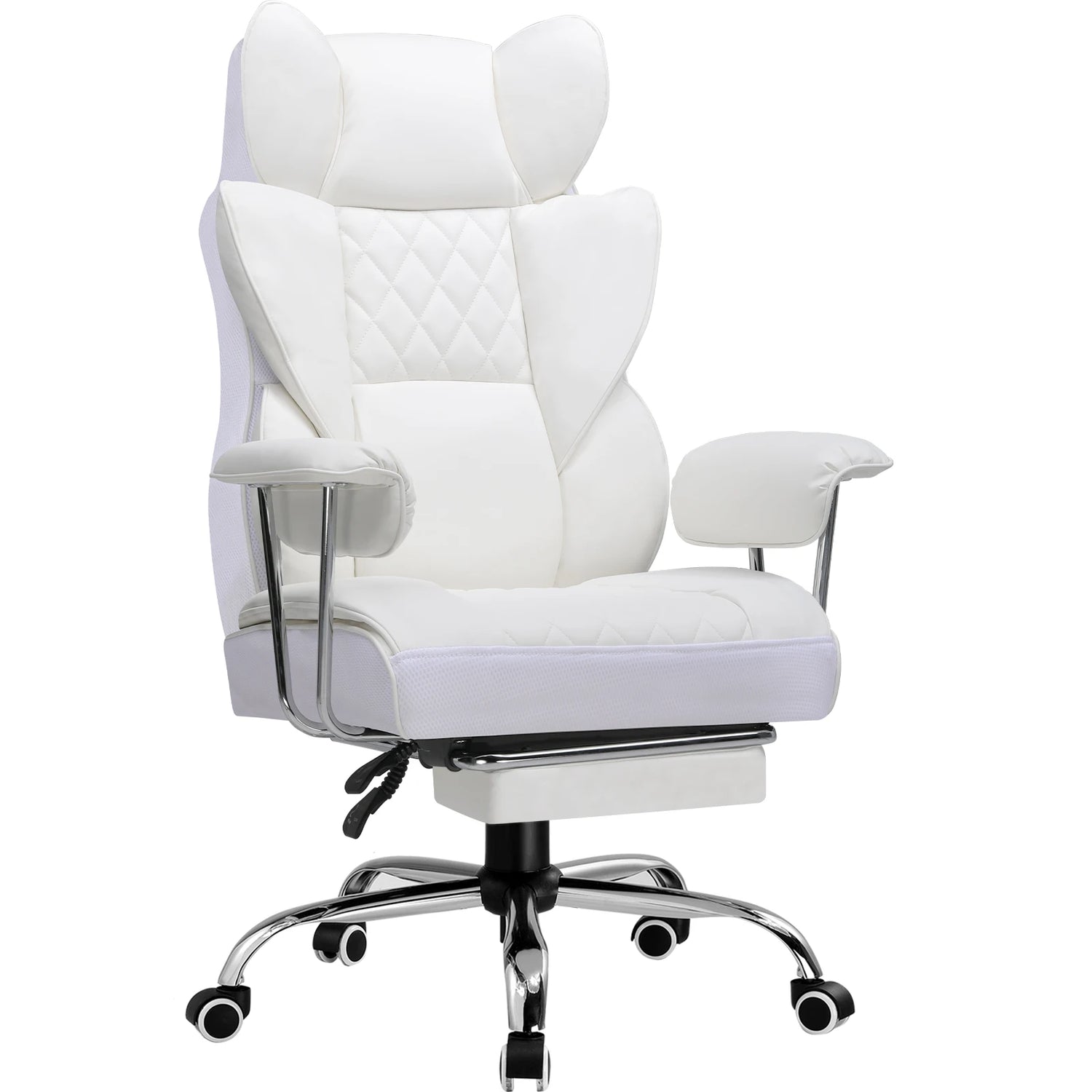 GTPLAYER Ergonomic Gaming Chair – Pocket Spring Lumbar Support, Wide Seat &amp; Adjustable Footrest