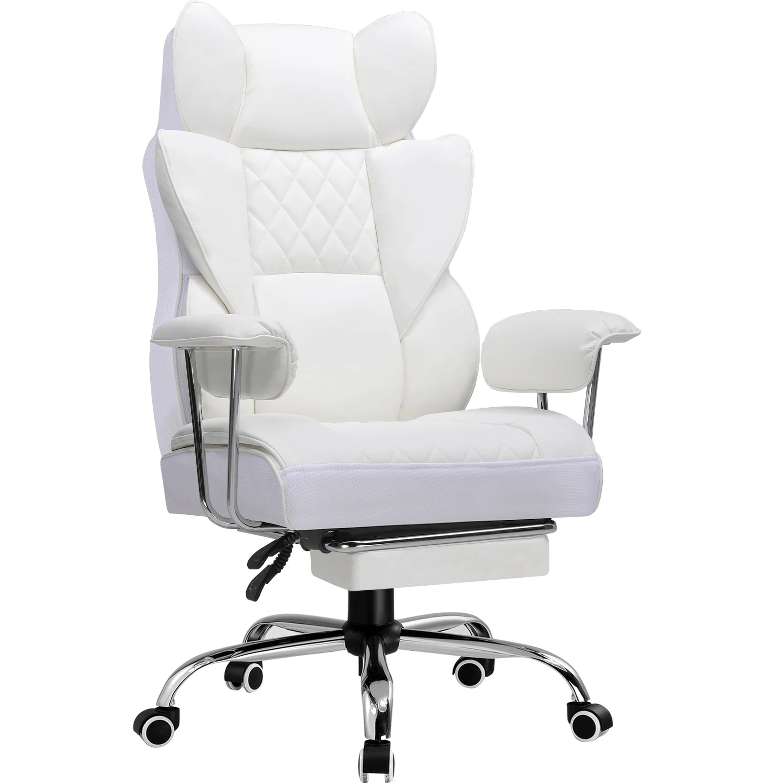 GTPLAYER Ergonomic Gaming Chair – Pocket Spring Lumbar Support, Wide Seat &amp; Adjustable Footrest