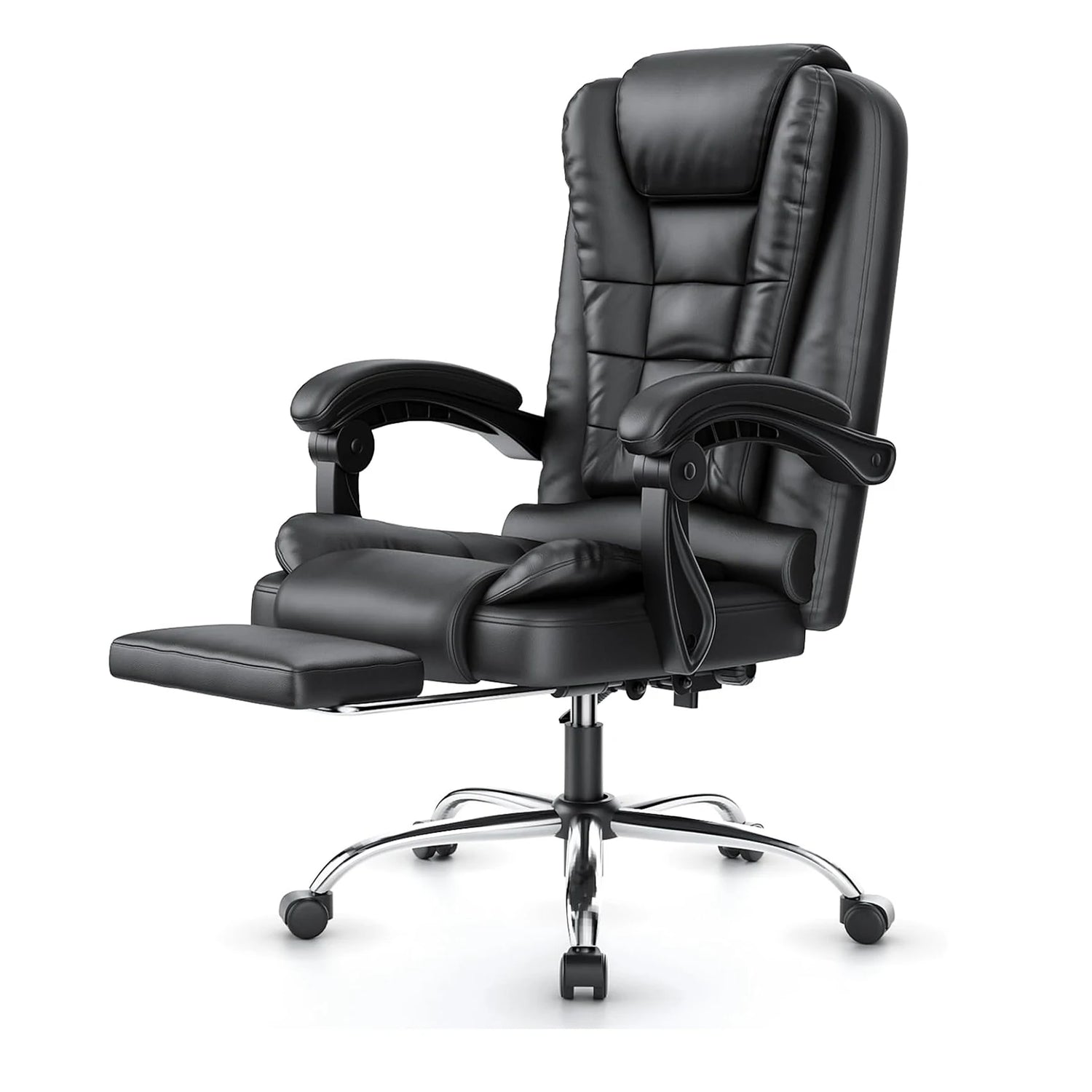 Executive Office Chair – Ergonomic High-Back Recliner with Footrest for Home &amp; Office