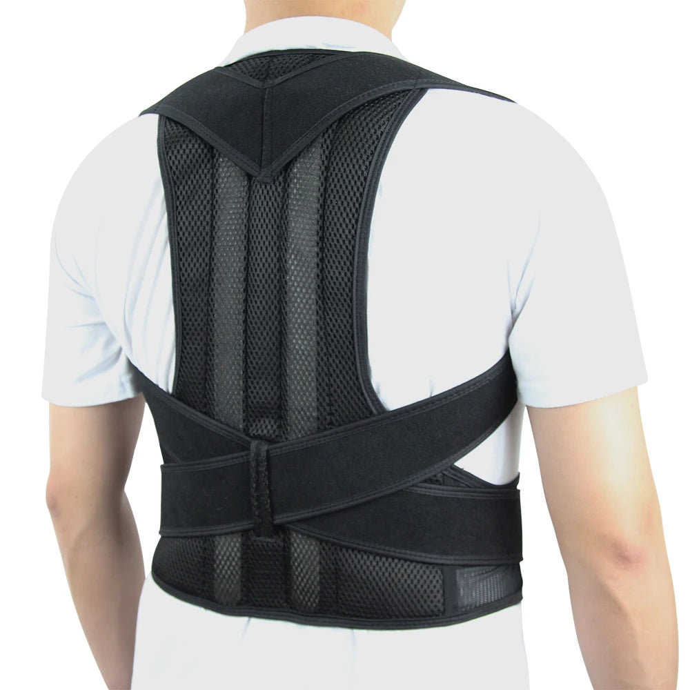 Back Brace Posture Corrector for Women &amp; Men, Adjustable Back Lumbar Support Belt Shoulder Posture Support for Improve Scoliosis