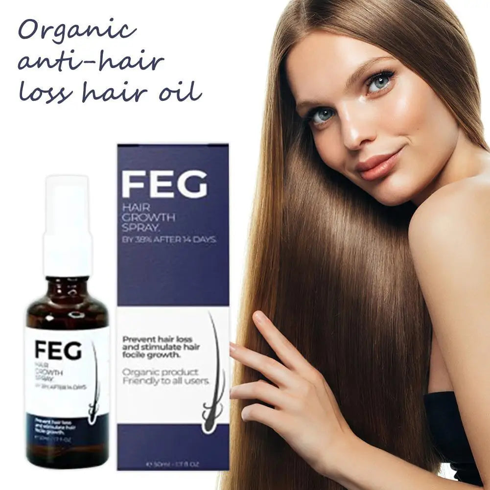 FEG Original Organic Hair Growth Spray Bring Healthy Hair Home Hair Care Oil Hair Care Spray Serum For Hair Loss