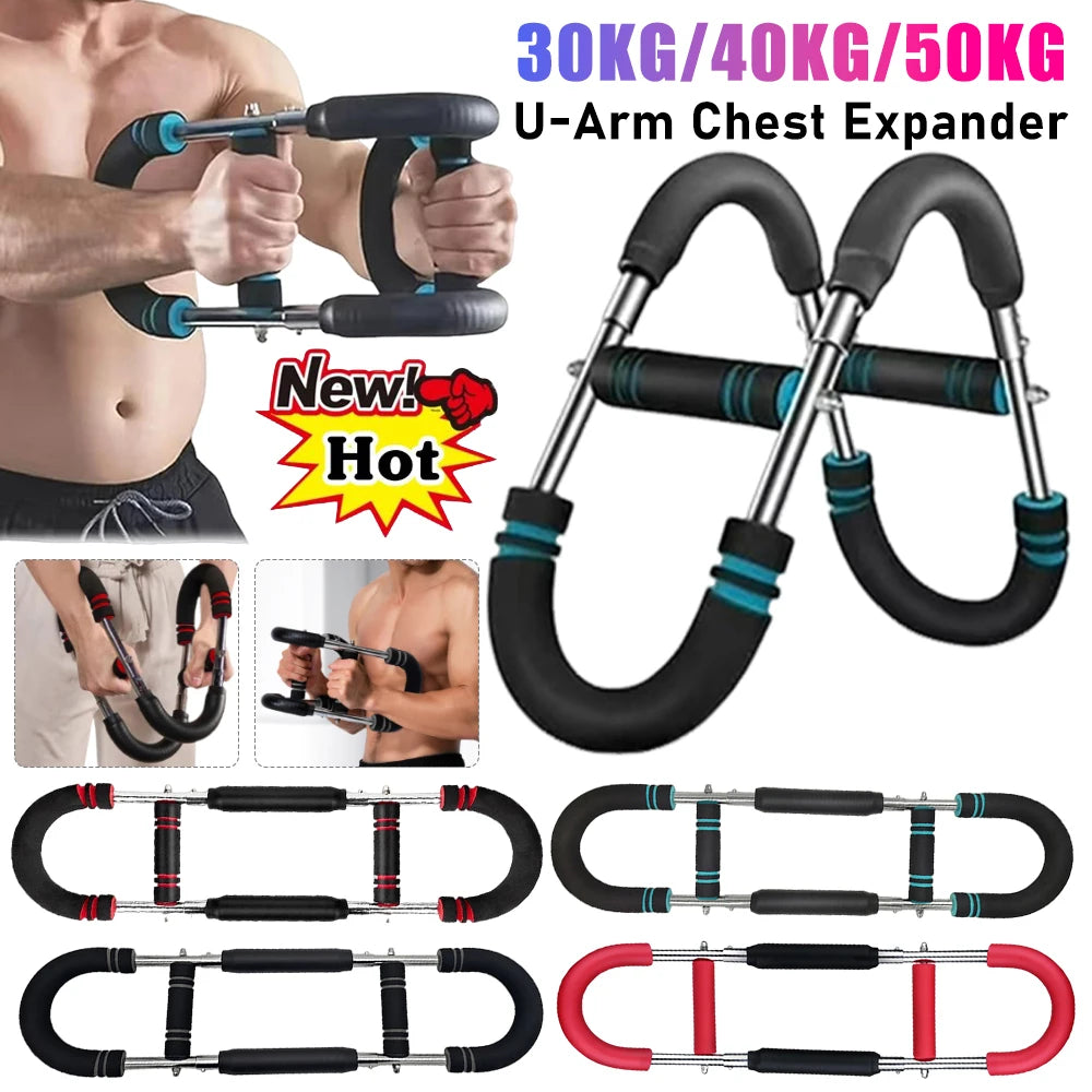 Adjustable Twister Arm Exerciser U-Shaped Wrist Strength Trainer Chest Expander