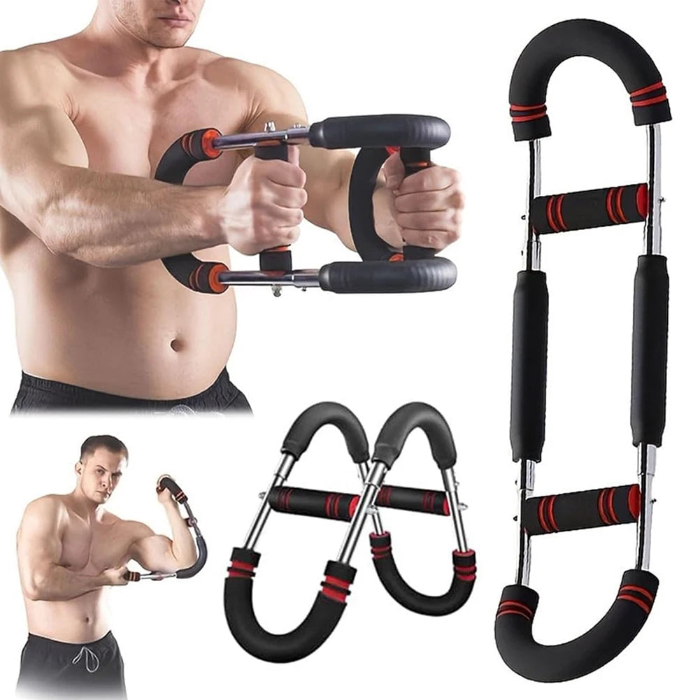 Adjustable Twister Arm Exerciser U-Shaped Wrist Strength Trainer Chest Expander