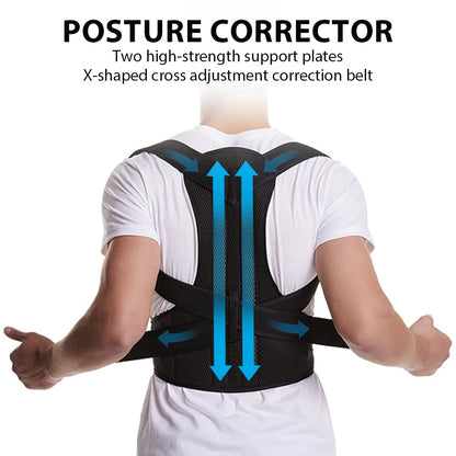 Back Brace Posture Corrector for Women &amp; Men, Adjustable Back Lumbar Support Belt Shoulder Posture Support for Improve Scoliosis