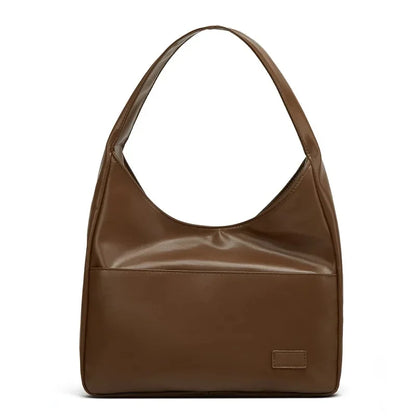 Große, koreanische Umhängetasche, ideal für Pendler, schlichte, modische Retro-Tasche mit weichem Polyesterfutter