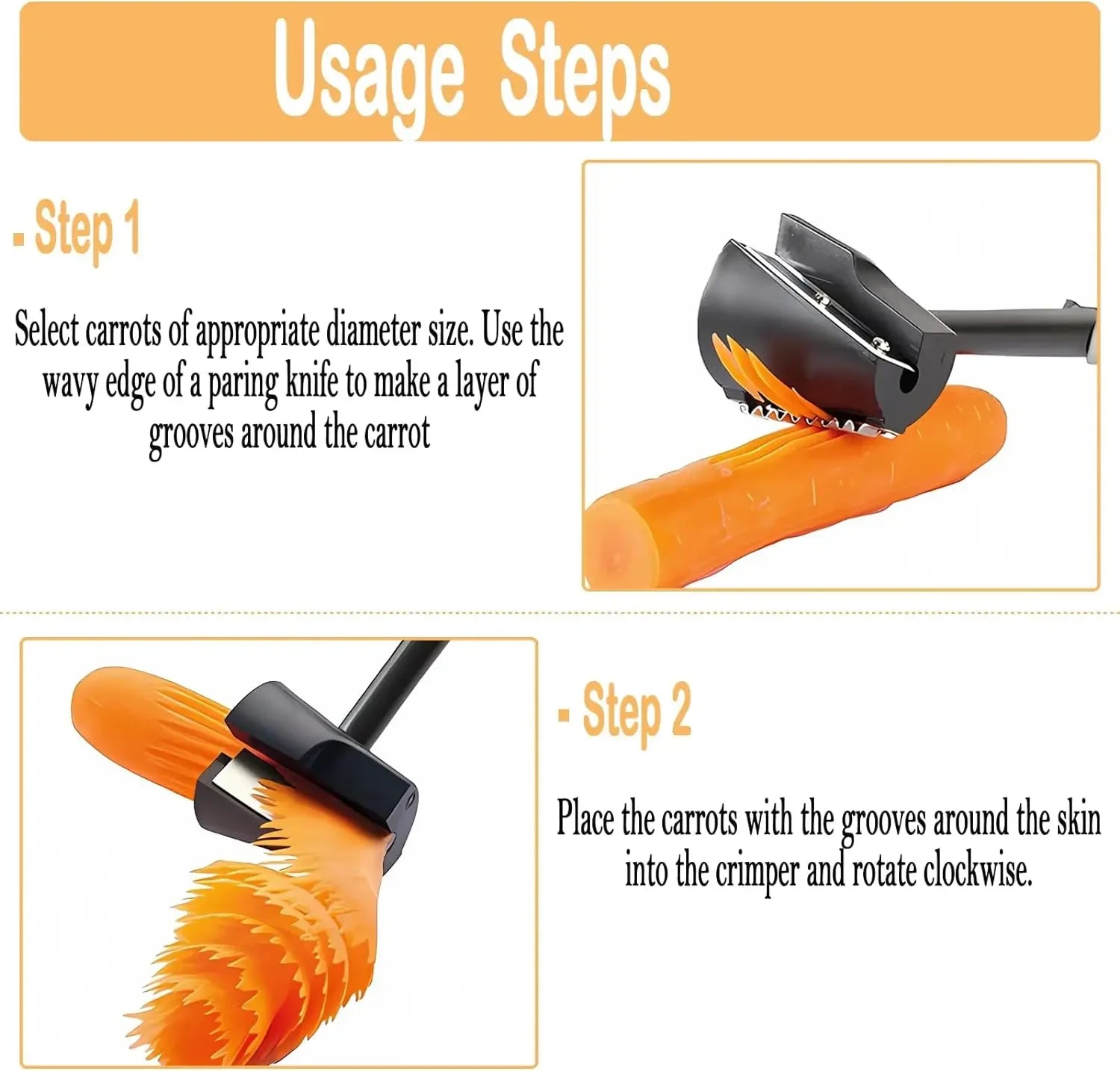 Spiral cutter for fruit and vegetables, creative kitchen utensil